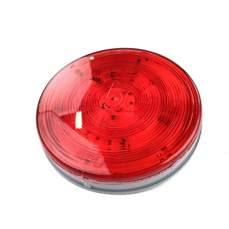 Grote Lamp, Led S/T/T, Supernova 4 In. Full-Pattern, Red, Grommet Mount, Hard Shell 54562